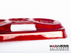 Alfa Romeo 4C Climate Control Cover - Carbon Fiber - Red Candy